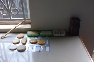Soap made out of seed oils and briquettes made out of seed husks